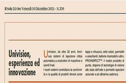 Univision: Il Sole 24 Ore